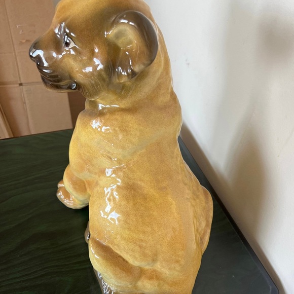 Vintage lion cub glazed ceramic - Picture 7 of 7